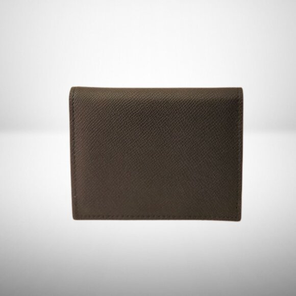 VALENTINO COMPACT VLOGO SIGNATURE BLACK GRAINY CALFSKIN WALLET - Picture 5 of 7